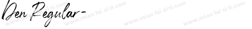 Den Regular字体转换